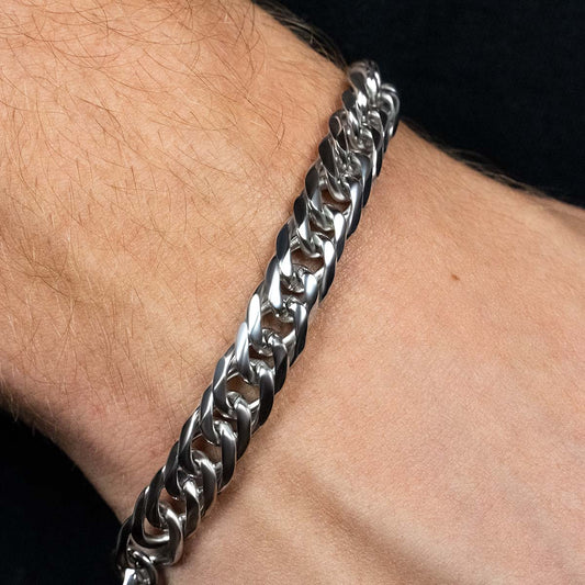 Cuban Link Bracelet - Silver 10mm