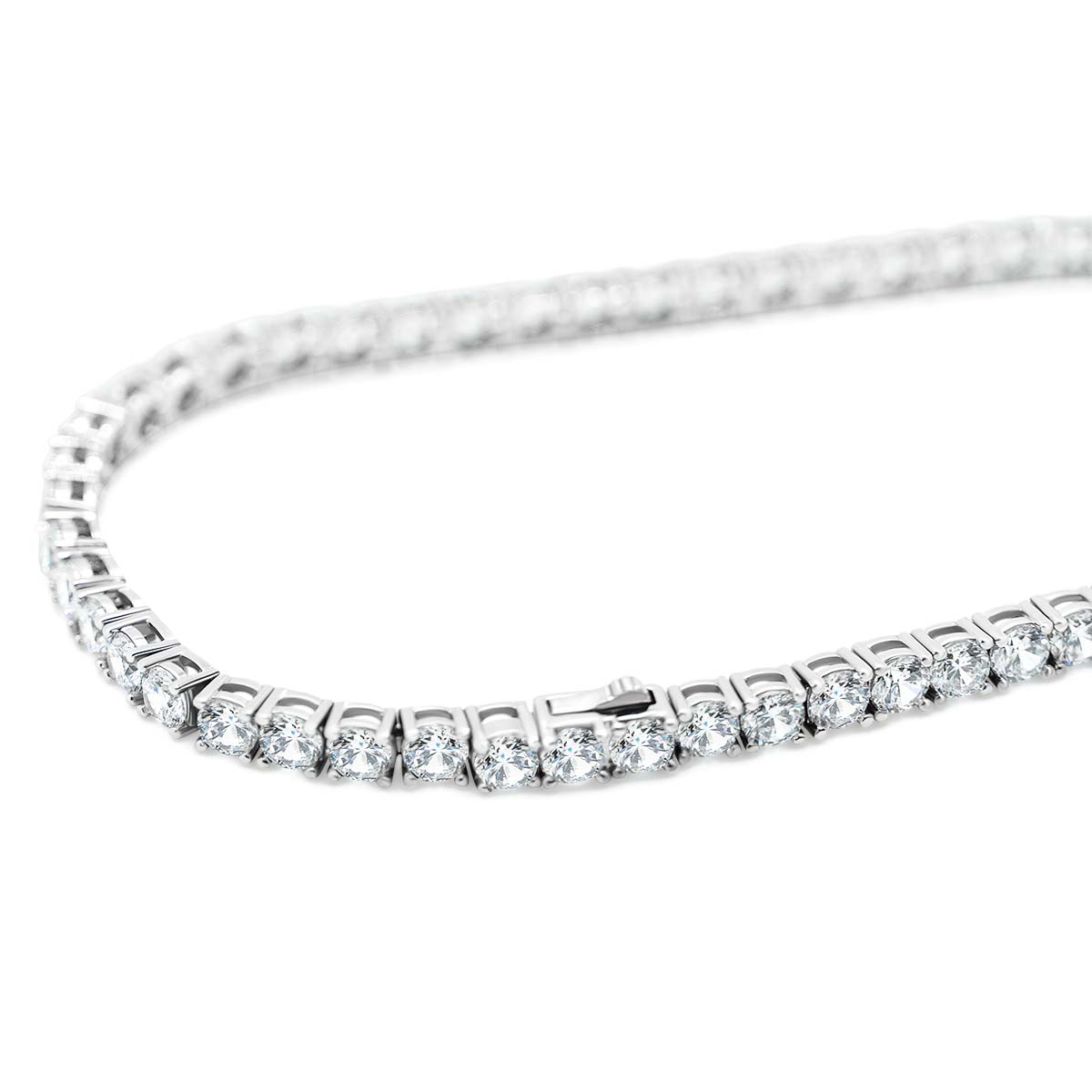 Tennis Chain Bracelet - Silver 4mm