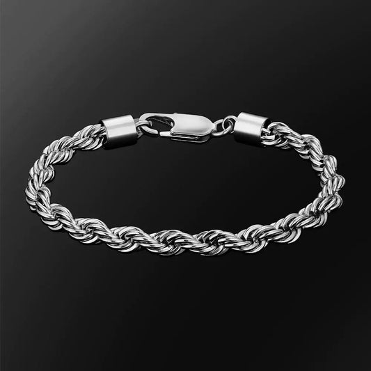Rope Bracelet - Silver 6mm