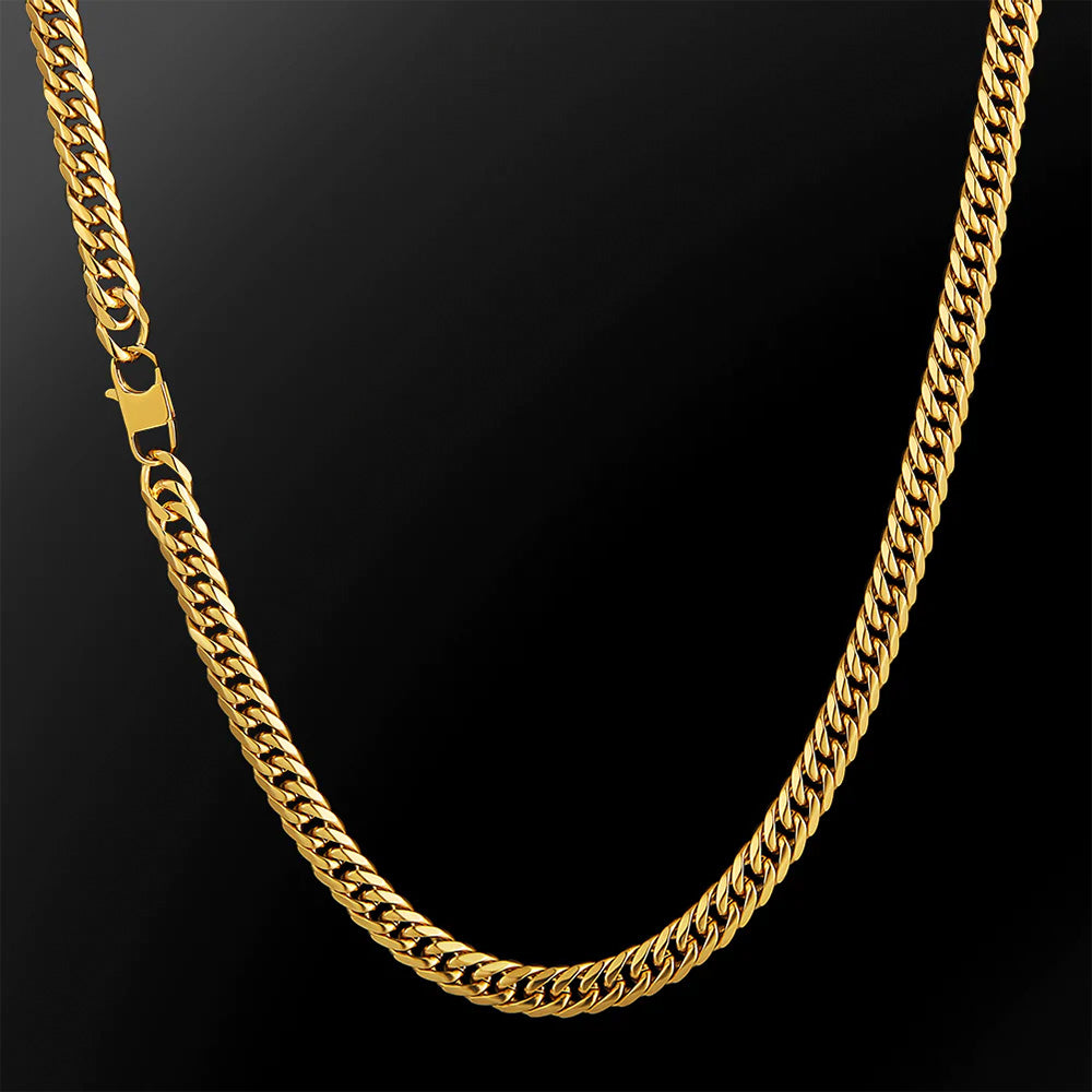 Cuban Link Chain - 18K Gold 5mm