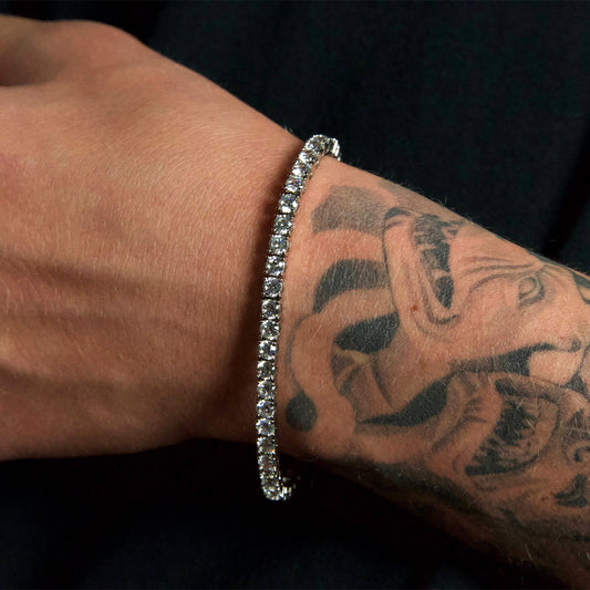 Tennis Chain Bracelet - Silver 4mm