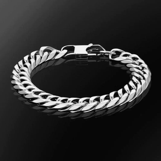 Cuban Link Bracelet - Silver 10mm