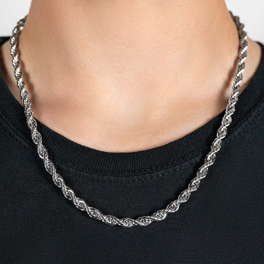 Rope Chain - Silver 4mm