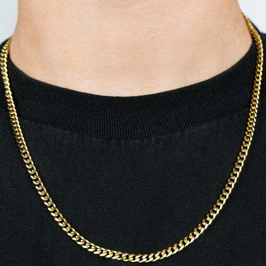 Cuban Link Chain - 18K Gold 5mm