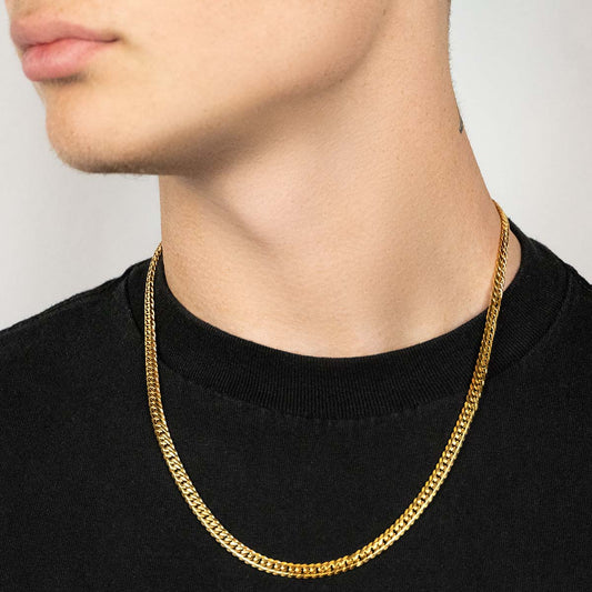 Cuban Link Chain - 18K Gold 5mm