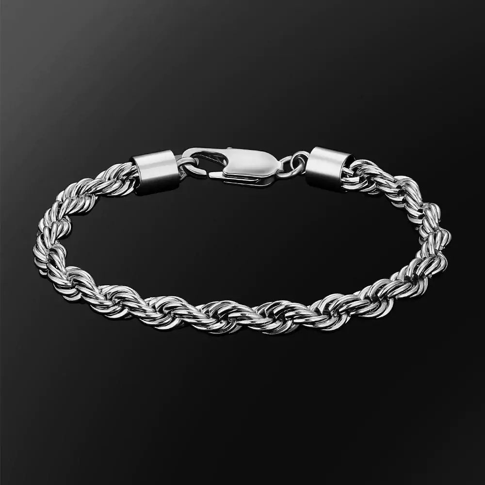 Rope Bracelet - Silver 6mm