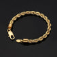 Rope Bracelet - 18K Gold 6mm