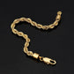 Rope Bracelet - 18K Gold 6mm