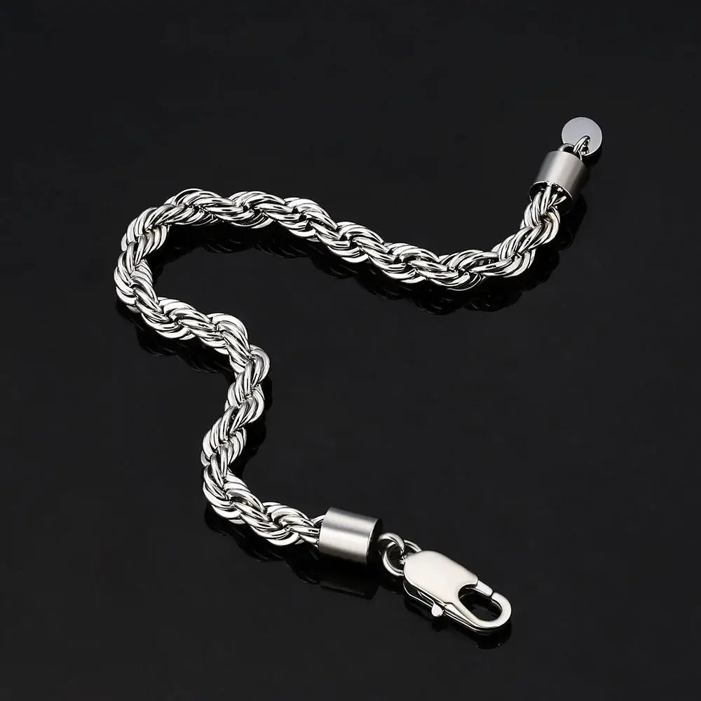 Rope Bracelet - Silver 6mm