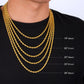 Rope Chain - 18K Gold 4mm